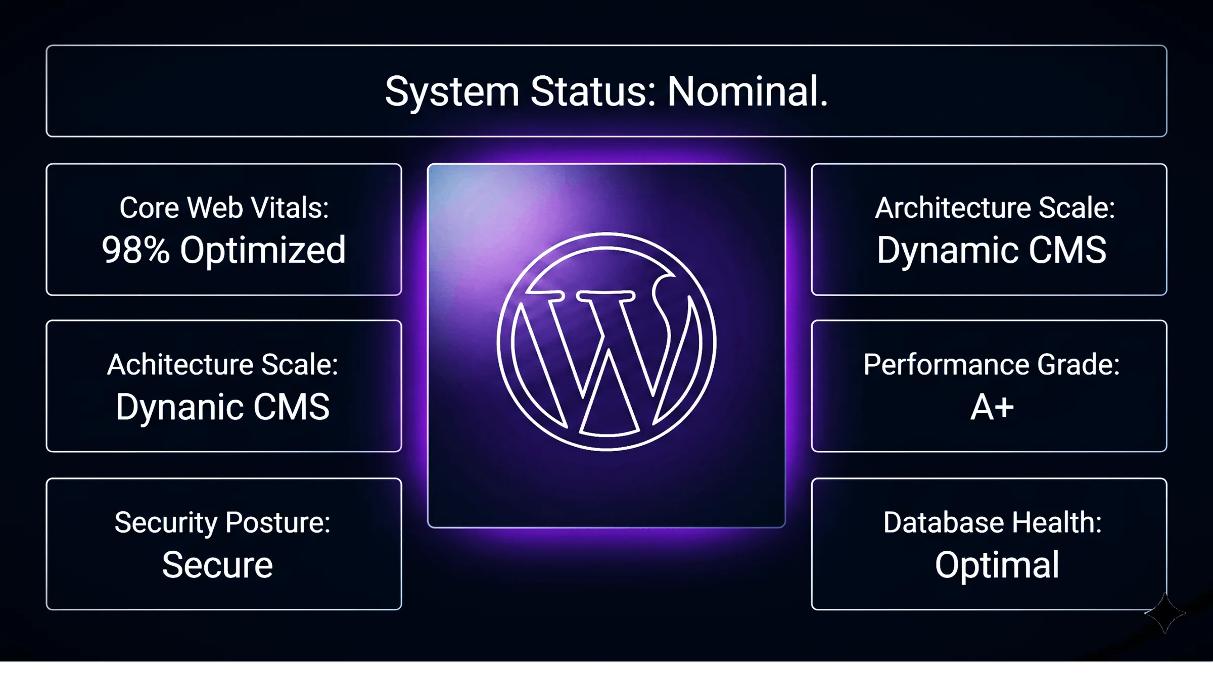 Abstract editorial illustration representing website platform migration strategy and decision-making