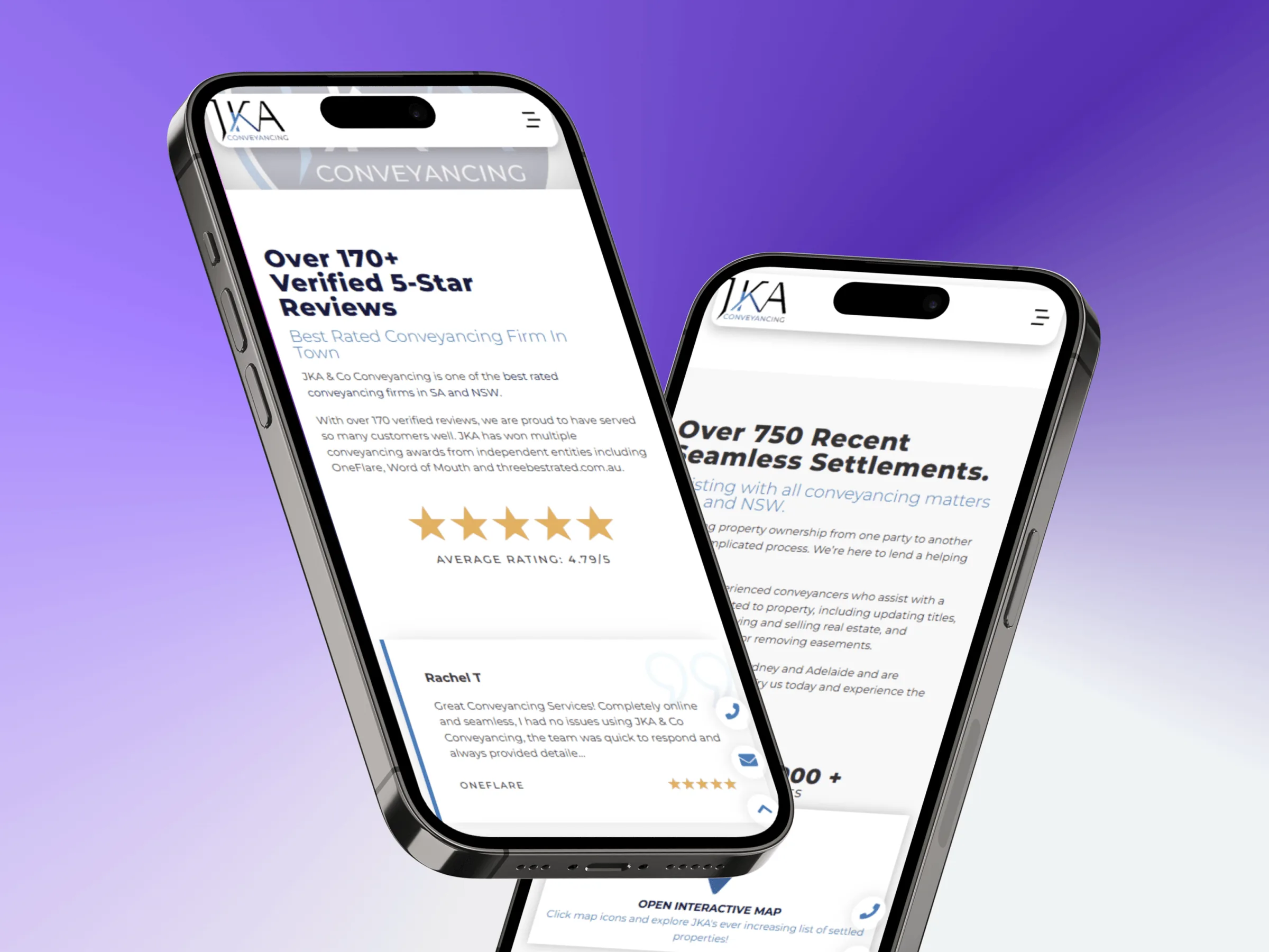 JKA and Co mobile cover design mockup
