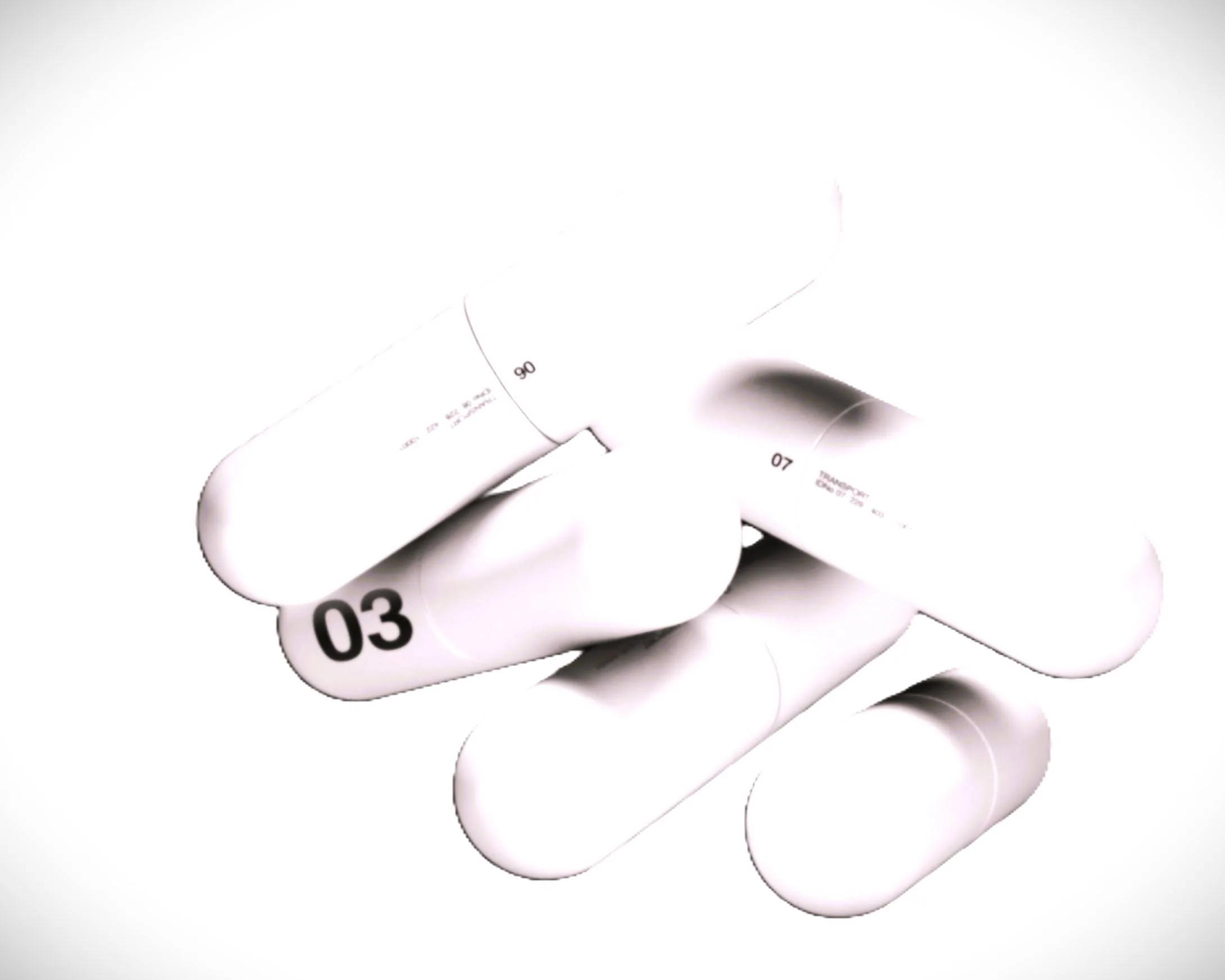 Abstract pills photography representing systematic methodology and process design
