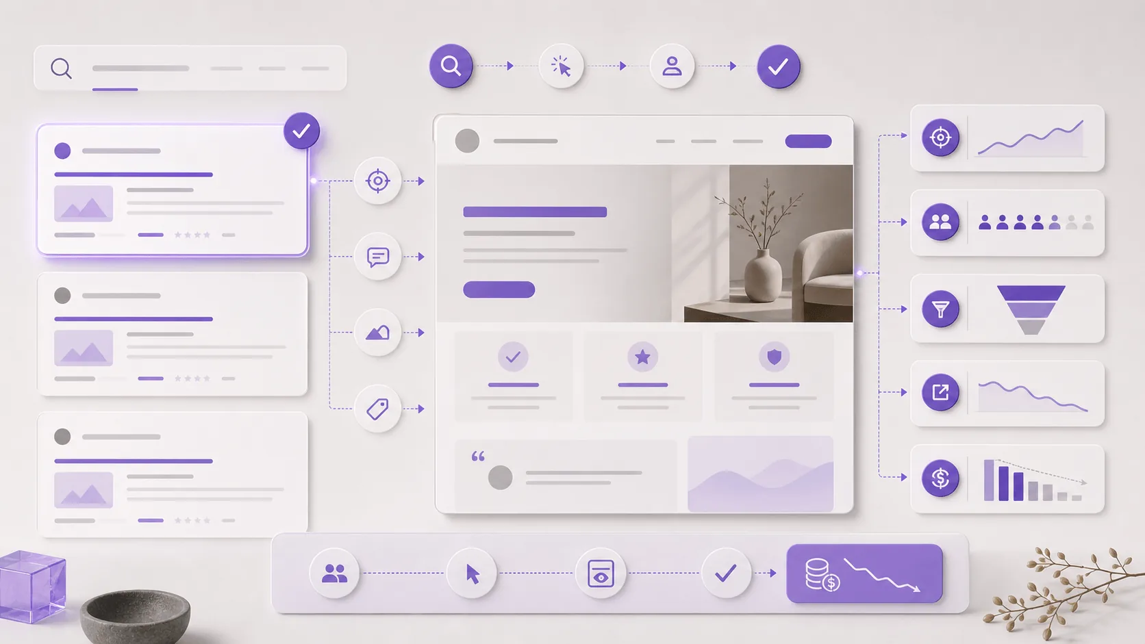 Ad creative and landing page alignment pathway for Google Ads campaigns